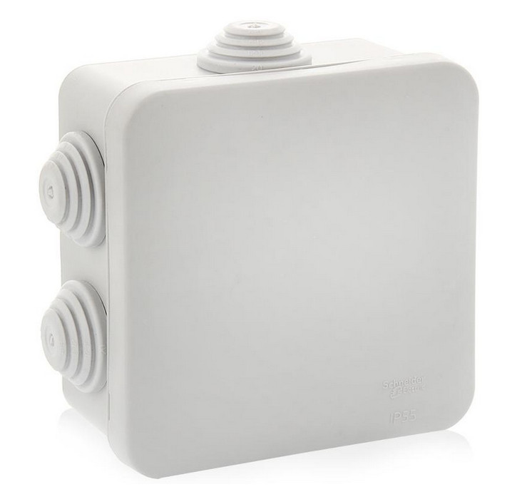 Шнайдер Розподільна коробка відкритої установки, 85х85х40, Unica ...